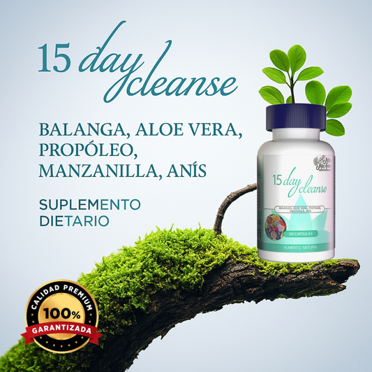 15 Day Cleanse - Limpieza Estomacal Completa en 15 días